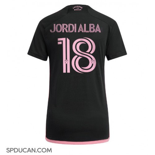 Zenski Nogometni Dres Inter Miami Jordi Alba #18 Gostujuci 2024-25 Kratak Rukav